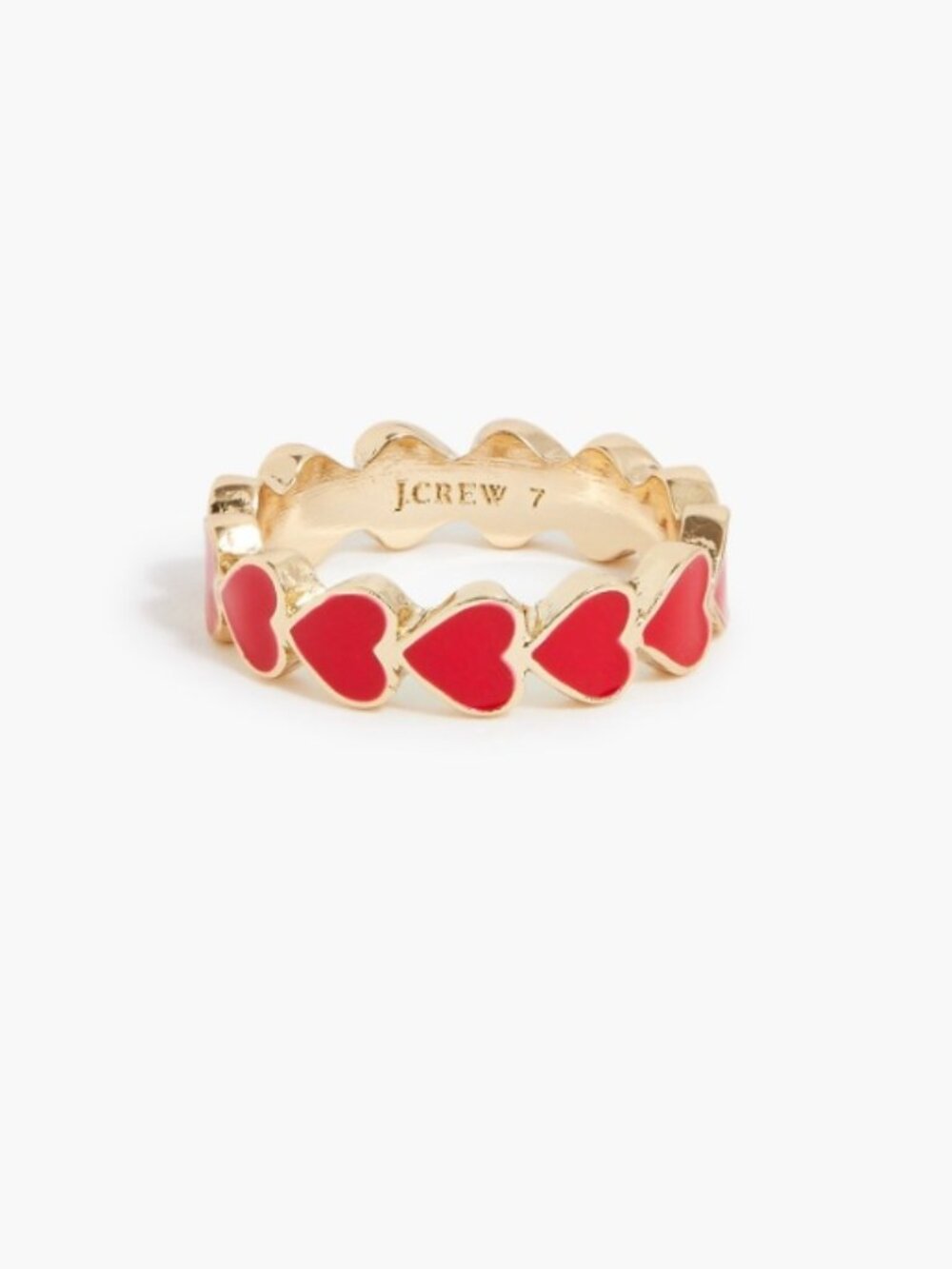 JCrew Heart Ring Size 7 8